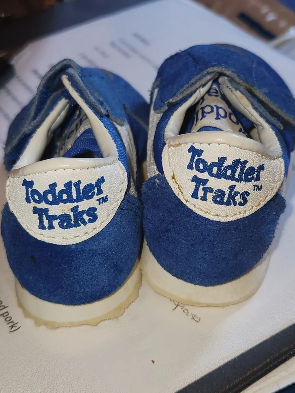 Toddler Traks Vintage Kids Blue Casual Sneakers
